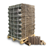 Nestro Holzbriketts aus Eiche, 1 Palette (96 x 10 kg Pakete)